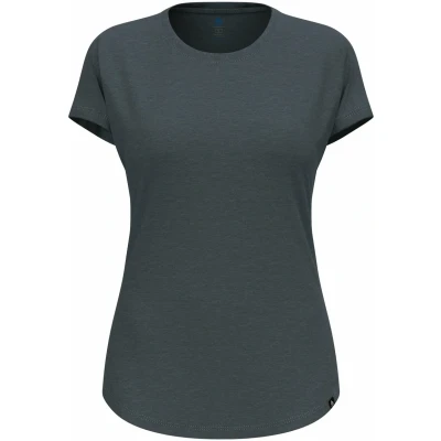 Abbildung von ODLO Essential Natural Tshirt basic, Damen, Größe: 34, Dark slate melange