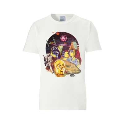Abbildung von Logoshirt Tshirt STAR WARS print, Herren, Größe: XS, Altweiss