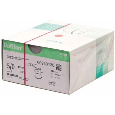 Abbildung von Dafilon Nahtmaterial DS16 5/0 45cm 36er 36 Folien