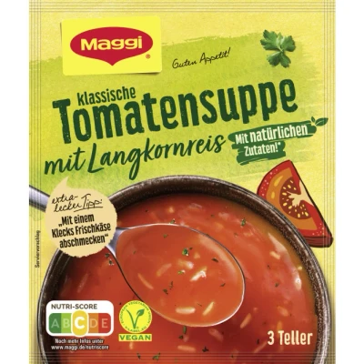 Abbildung von Maggi Guten Appetit klassische Tomatensuppe mit Reis