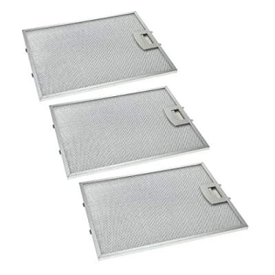 Abbildung von vhbw 3x Filter Metallfettfilter Dauerfilter kompatibel mit Neff D8902J0/04, D8902J0/05, D8902N0/01, D8902N0/03, D8902N0/04 Dunstabzugshaube, Metall