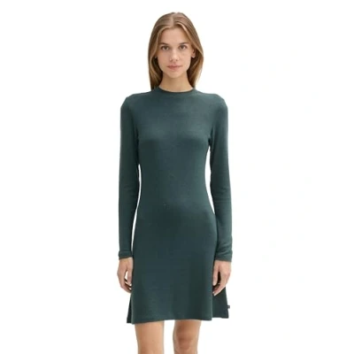 Abbildung von TOM Tailor Denim Jumpsuits Strickkleid, Damen, Größe: Large, Midnight forest green mélange