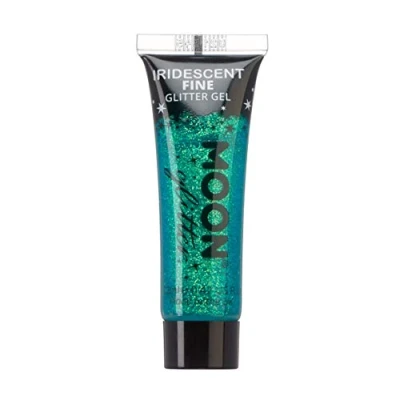 Abbildung von Moon Glitter Gel mit schillerndem feinem 12ml Grün Glitzer Gesichtsfarbe