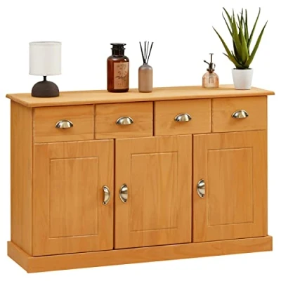 Abbildung von IDIMEX Sideboard PARIS, Kommode Apothekerschrank Apothekerkommode 2 Schublade 3 Türe