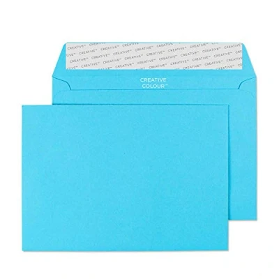Abbildung von Blake Creative Colour 109 Briefumschläge Haftklebung Pazifikblau C6 114 x 162 mm 120g/m² 500 Stück