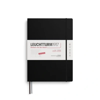 Abbildung von LEUCHTTURM1917 372633 Akademischer Wochenplaner Master (A4+) 2026, 18 Monate 07.2025 12.2026, Hardcover, Schwarz, Deutsch