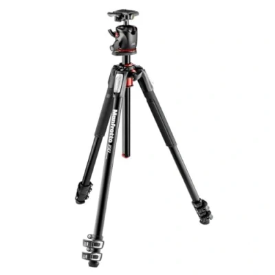Abbildung von Manfrotto 190XPRO 3 BHQ2 Stativ aus Aluminium, teilig, mit Kugelkopf (MK190XPRO3 BHQ2), schwarz