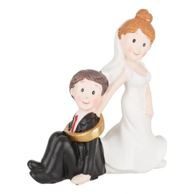 Abbildung von HobbyFun Dekofigur Hochzeitspaar, 7,5 x 8 cm