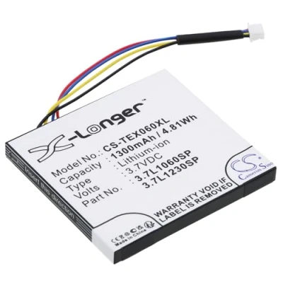 Abbildung von CS TEX060XL Akkus 1300 mAh, kompatibel mit [Texas Instruments] N2/AC/2L1/A, TI 84 C Silver, Plus Silver Edition, Nspire CAS Touchpad, CX, CX CAS, Touchpad Ihr