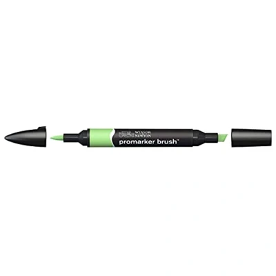 Abbildung von Winsor &amp; Newton 0204210 BrushMarker (Für Zeichnungen, Kalligraphie, Design und Layouts, streifenfreies Zeichnen mit Keil Pinselspitze) apfel