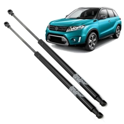 Abbildung von Ramor Strutz 2x Gasfeder Dämpfer Heckklappe Kompatibel mit Suzuki Vitara (LY) 2015 2019. Gasdruckfeder Heckklappendämpfer Ersatz für 8185054P01 und Andere.