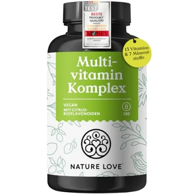 Abbildung von Multivitamin Komplex 180 Kapseln Nature Love St