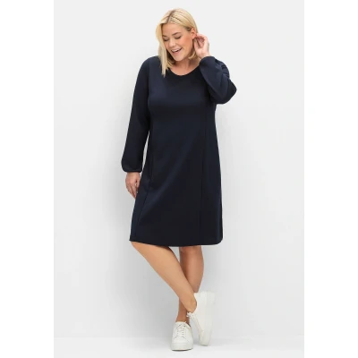 Abbildung von Sheego Freizeitkleid, Damen, Größe: 48, Tiefblau