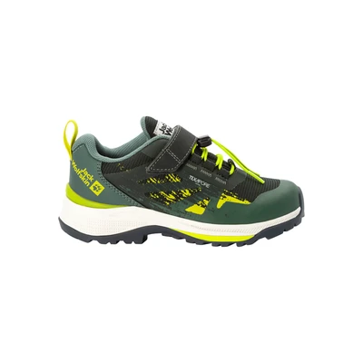 Abbildung von Jack Wolfskin Villi Texapore LOW Hikingschuh für Kinder, Größe: 34, Slate green Kunststoff/textil