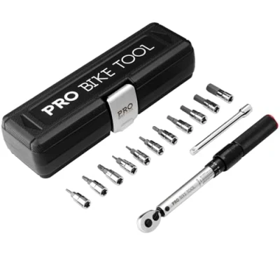 Abbildung von PRO BIKE TOOL 1/4 Drehmomentschlüssel Set Service Kit für Rennräder und