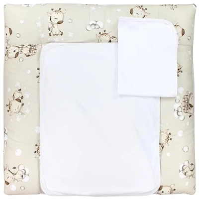Abbildung von TupTam Wickelauflage inkl. 2 Frotteebezüge Modell MAR02579, Farbe: Giraffe Beige, Größe: 70 x cm