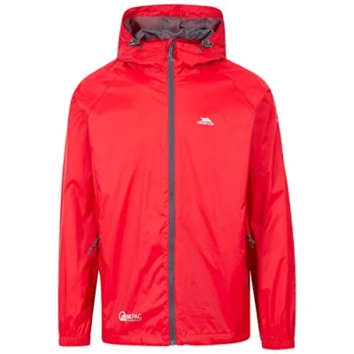 Abbildung von Trespass Qikpac Unisex Regenjacke, wasserfest (S) (Rot)