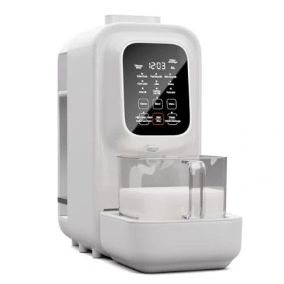 Abbildung von Klarstein Küchenmaschine mit Kochfunktion Loire Vegan Milk Maker, 1200 W, 1.2 l Schüssel, Stand Nuss Mixer W 1200ml Touch Elektrisch