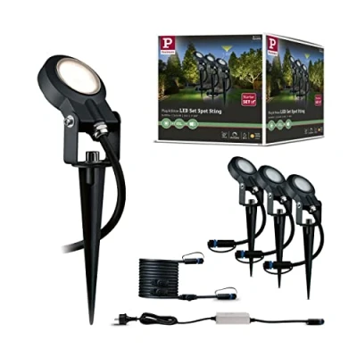 Abbildung von Paulmann LED Gartenstrahler &quot;Plug &amp; Shine&quot;, 3 flammig, Leuchtmittel Modul fest integriert, Modul, IP67, 3000K