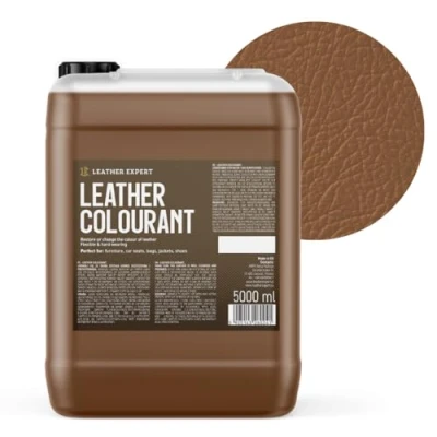 Abbildung von Sehr Deckend Wasser Lederfarbe Braun 5L Leather Paint für Natur und ÖkoLeder Dye Ohne Alkohol alle Lederaccessoires Reißt oder Blättert Nicht ab
