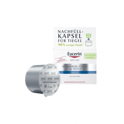 Abbildung von Eucerin Hyaluronfiller + 3 X Effect Nacht Gesichtscreme, Größe: 50 ml,