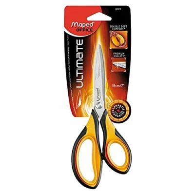 Abbildung von Maped M695510 Schere Ultimate, 18cm, asymmetrisch, schwarz/gelb