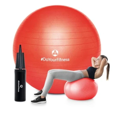 Abbildung von #DoYourFitness Gymnastikball inkl. Ballpumpe Fitness, Sitzball Rot 85 cm