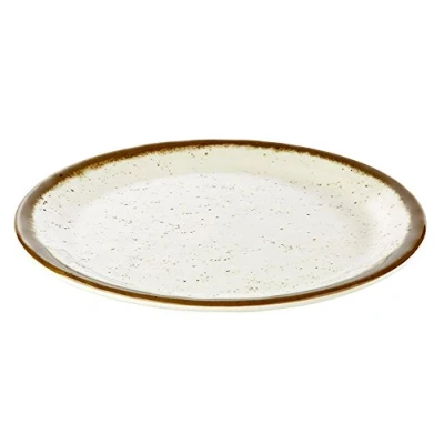 Abbildung von APS 84511 Teller, STONE ART, Ø 25 cm, Höhe 2 Melamin, creme/braun