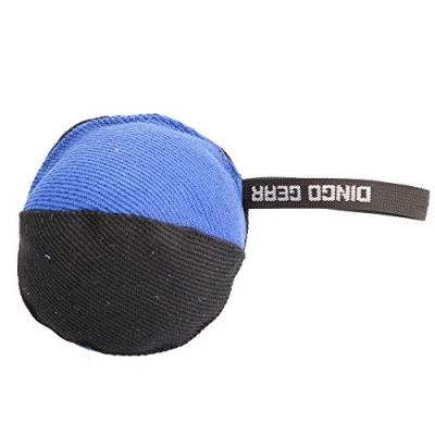 Abbildung von Dingo Gear Trainings Spielzeug Bäll 16 cm Schwarz Blau French Material Nylcott Training Spiel Apport IGP Obedience S02792