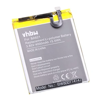 Abbildung von vhbw Akku Ersatz für Meizu BA621 Handy Smartphone Telefon (4000mAh, 3,85V, Li Polymer)