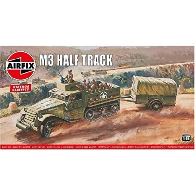 Abbildung von Airfix A02318V, Militär LKW Modell, vormontiert, 1:76, M3 Halbspur, Griff, Kunststoff