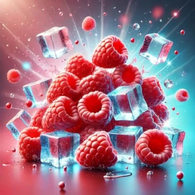 Abbildung von Himbeere Raspberry Ice Aroma Konzentrat Vegan Sasami 10ml