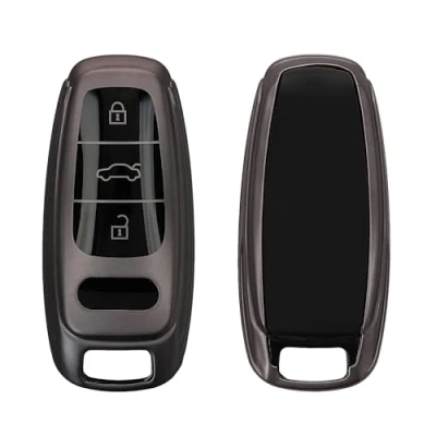 Abbildung von kwmobile Schlüsseltasche Autoschlüssel Hülle für Audi A6 A7 A8 Q7 Q8 (1 tlg), Schlüsselhülle Silikon Case Schlüssel Cover