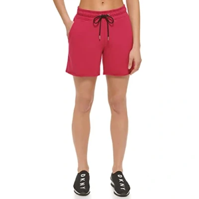 Abbildung von DKNY Damen Sweat Casual Shorts, Black Cherry, M