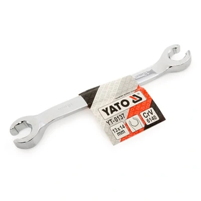 Abbildung von YATO YT 0137 Bremsleitungs Schlüssel 13x14 verchromt Chrom Vanadium Stahl