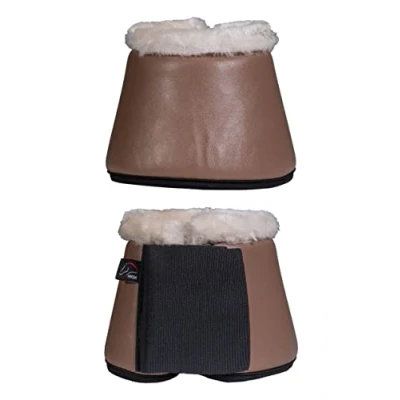 Abbildung von HKM Hufglocken Comfort Premium Fur Taupe Warmblut
