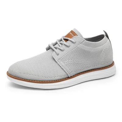 Abbildung von Bruno Marc Herren Sneaker Mesh Sneakers Oxfords Leichte Schuhe Atmungsaktives Obermaterial Memory Foam Insole Außensohle,Size 44.5,Grau,GRAND 01