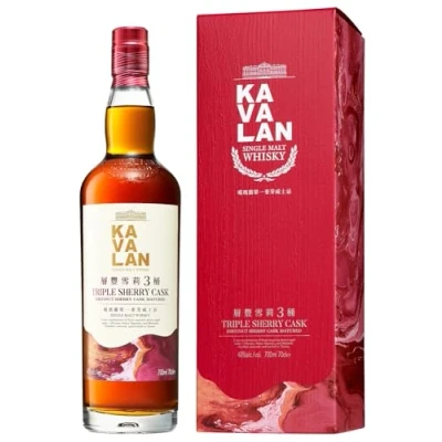 Abbildung von Kavalan TRIPLE SHERRY CASK Single Malt Whisky 40% Vol. 0,7l in Geschenkbox