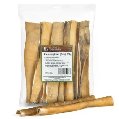 Abbildung von Kaureks Natur Hundeleckerlies Pferdekopfhaut Stangen 800g (Gold)