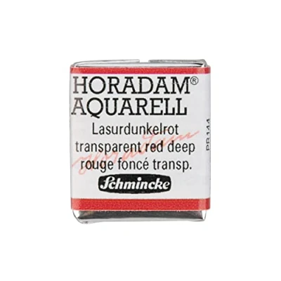Abbildung von Schmincke HORADAM® AQUARELL feinste Künstler Aquarellfarben, 355 Lasurdunkelrot, 14 044, 1/2 Näpfchen