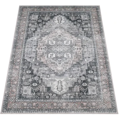 Abbildung von Paco Home Teppich &quot;Bordeaux 243&quot;, rechteckig, Kurzflor, Orient Optik, Vintage Design, waschbar