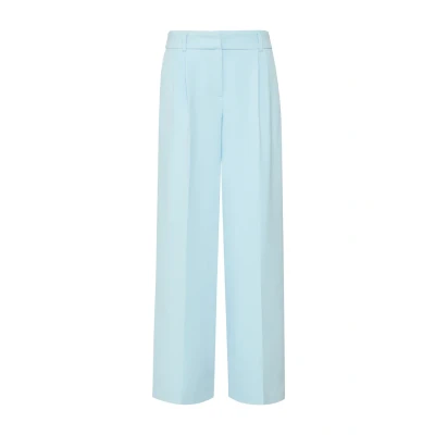Abbildung von comma casual identity Widelegpaspeltasche IM Loose FIT Stoffhose, Damen, Größe: 40x32, Hellblau