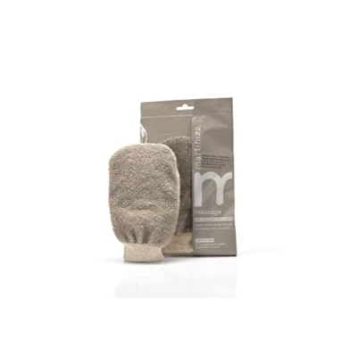 Abbildung von martini SPA Handschuh aus Bio Baumwolle und Leinen, braun, 30 g, 1 Stück Made in Italy
