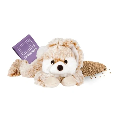 Abbildung von Habibi Plush Wärmekissen Wärmetier Schneehase Mikrowelle/Ofen, (Wärmekuscheltier)
