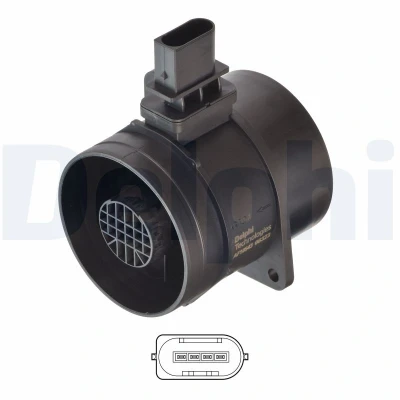 Abbildung von DELPHI AF10543 12B1 Luftmassenmesser CHRYSLER: 300C Touring, Limousine, JEEP: GRAND CHEROKEE 3