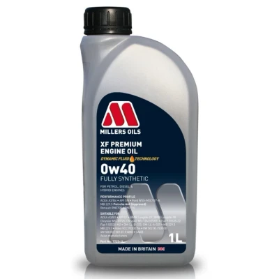 Abbildung von Millers Oils Xf Premium 0W 40 1l Motoröl 7725 1 VOLKSWAGEN: New Beetle Schrägheck, Golf 4 5 Schrägheck