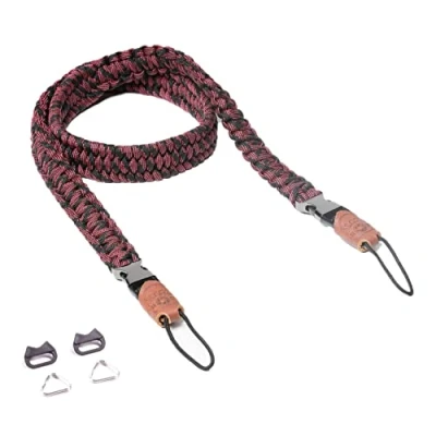 Abbildung von C ROPE Kameragurt Traveler aus Paracord 100cm Red Dots retail (CRP TRL 100 BLR)
