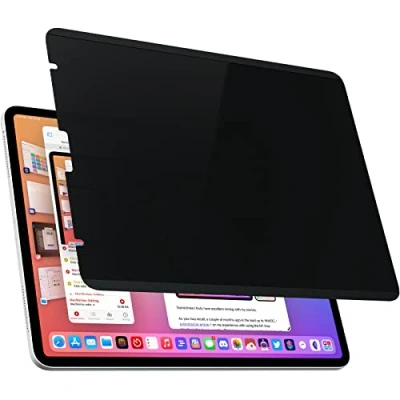 Abbildung von Magnetischer Blickschutzfolie für iPad Pro 11 (2022,2021,2020,2018) &amp; Air 5 (2022) 4 Generation 10,9 Zoll, Abnehmbar Anti Glare Blaulicht Sichtschutzfolie Blickschutzfilter Folie