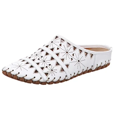 Abbildung von Gemini KALI Anilina Sabot Pantolette flach, Damen, Größe: 41, Weiss Schuhe