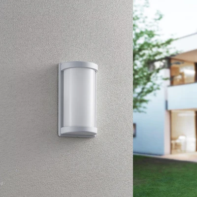 Abbildung von Reality Leuchten Außen Wandleuchte Puelo R21186131, Aluminium Druckguss Weiß matt, Schirm Kunststoff Weiß, exkl. 1x E27